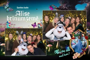 Sanitex annual ball Alice brinumzeme theme photo mirror