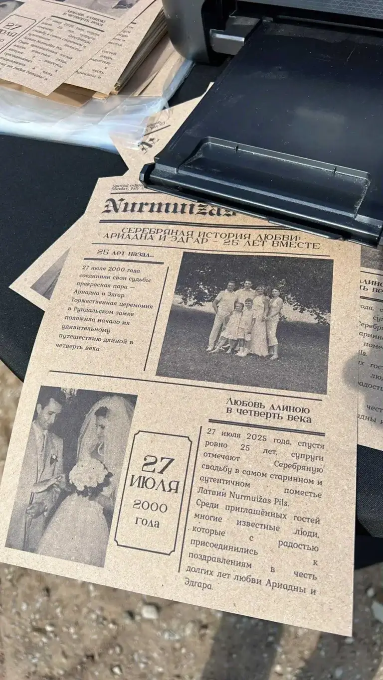 Foto Avīze kāzām - Personalizēta foto avīze kāzu viesiem